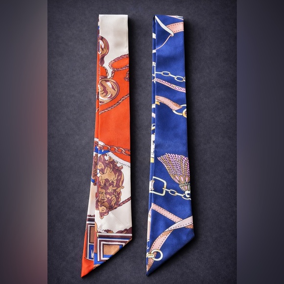 Bag Scarves Satin Purse Bows - Set of 5 - Picture 4 of 4